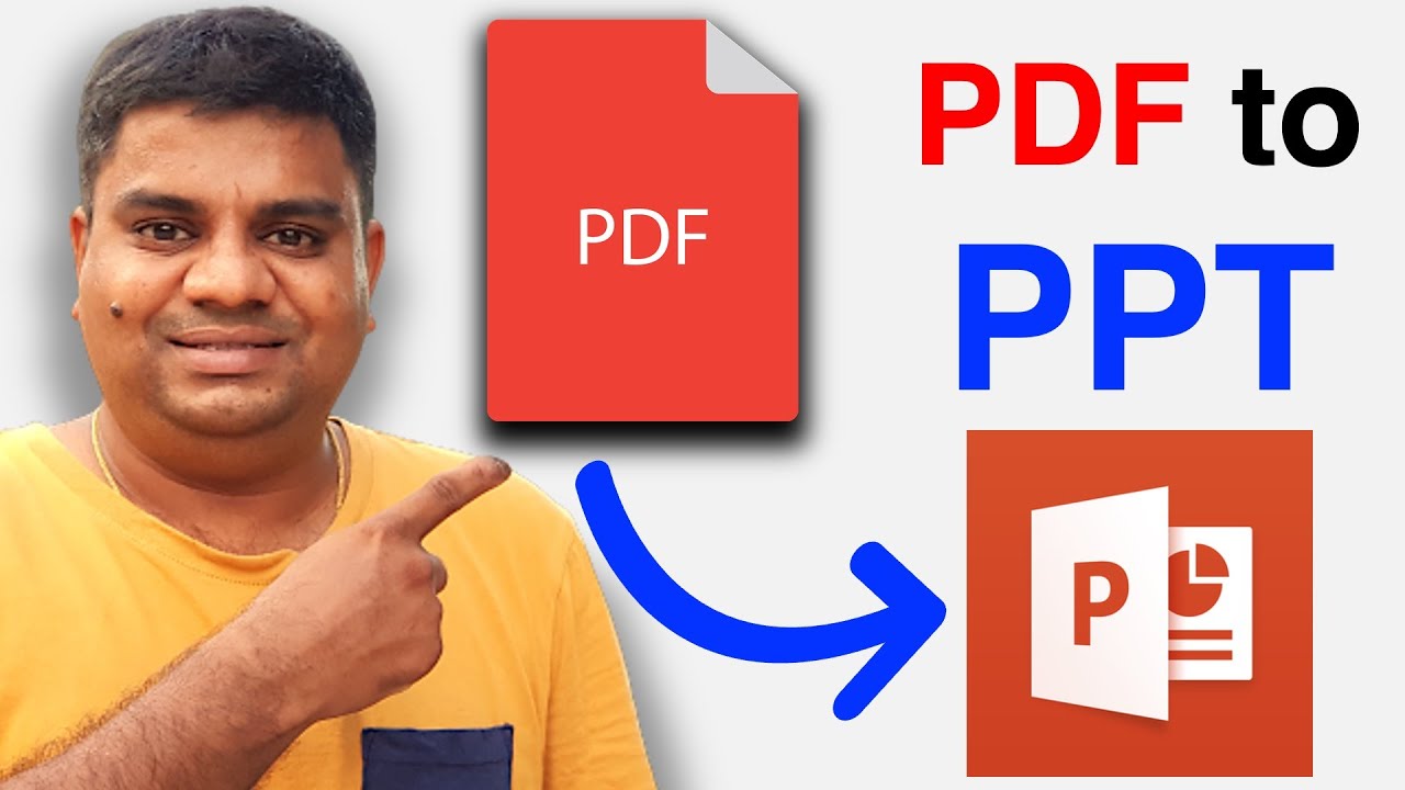 how to convert pdf to ppt without software