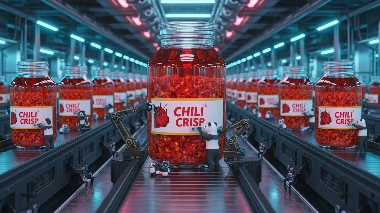 🌶️ How It's Made: World's Most SATISFYING Chili Crisp Factory! (Ft. Red Pandas) 🐼| Mega Factories