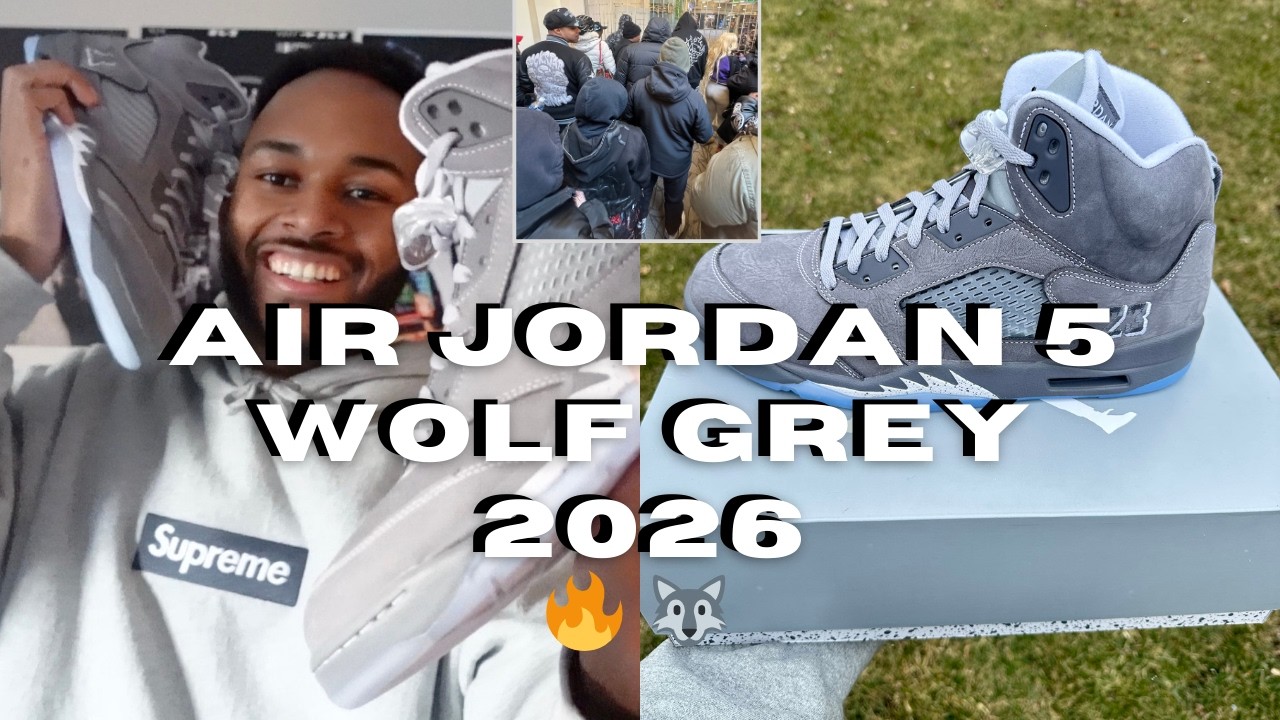 WILD RELEASE!!! 🐺🥶 Air Jordan 5 Wolf Grey  *Review* 2026