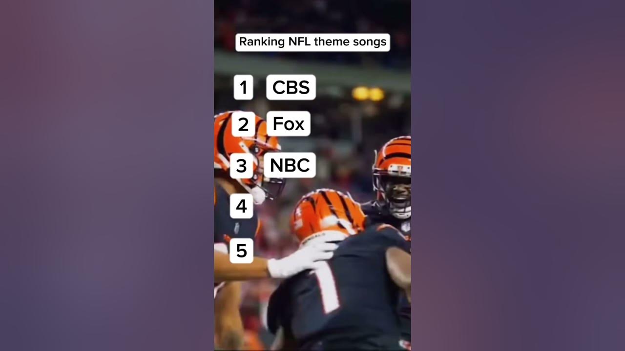Ranking nfl theme songs #touchdown #nfl #nflnetwork #gaming #americanfootball #shorts #cbs #fox