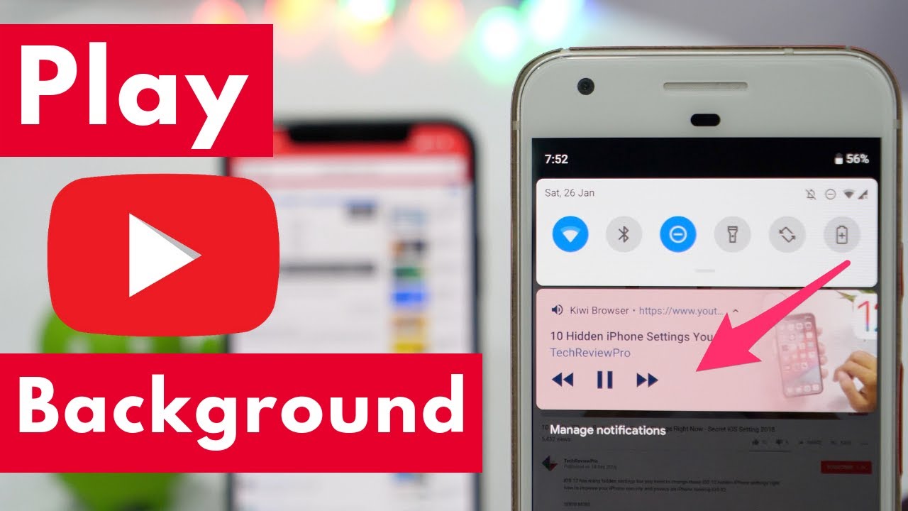 Play YouTube Music in Background with Screen Off on Android & iPhone (2023)  - YouTube