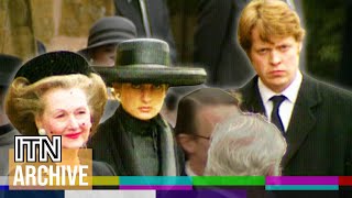 'My darling daddy'  Royal Family Attend Funeral of Princess Diana's Father, John Spencer (1992)