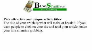How To Make Money With Ehow Articles