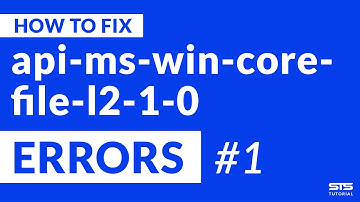 api-ms-win-core-file-l2-1-0.dll Missing Error | Windows | 2020 | Fix #1