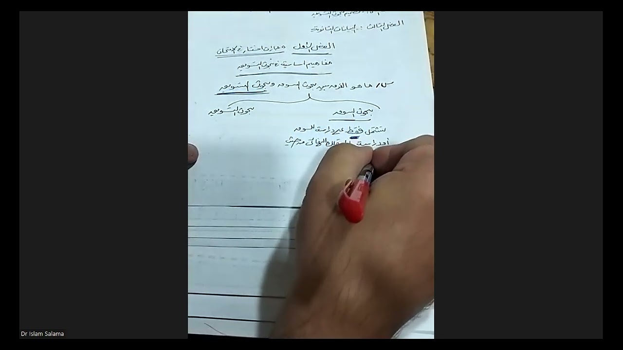 المحاضرة الأولي بحوث التسويق -ترم تامن إدارة - يوليو 2025-د إسلام سلامة 01000655737-أكاديمية المتميز