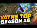 Watch this to IMPROVE on VAYNE TOP in SEASON 16 - League of Legends Coaching
