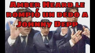 Johnny Depp hablando sobre como Amber Heard le rompió un dedo (Subtitulado)