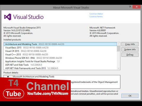 คู่มือ visual studio 2015 ภาษา ไทย pdf  2022 Update  T4vn.com - Reset Visual Studio trở về trạng thái ban đầu (Không cần cài đặt lại)