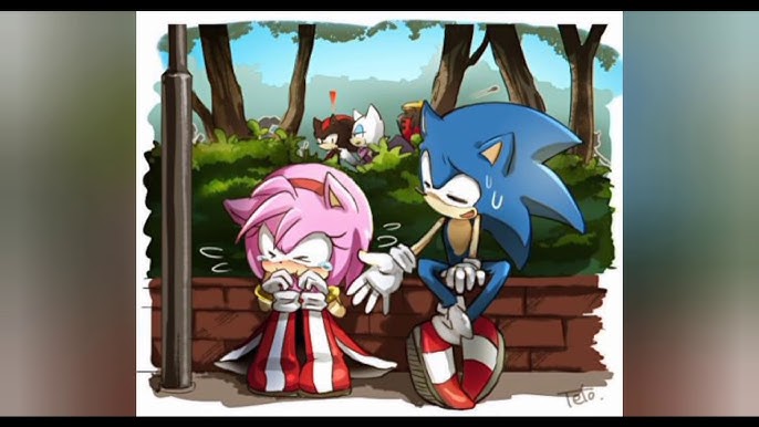 Nitro on X: Sonamy is love 💙💗💘 #SonAmy #SonicTheHedgehog https