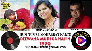 Hum Tumse Mohabbat  Amit Kumar  Sadhana Sargam  Deewana Mujh Sa Nahin  1990