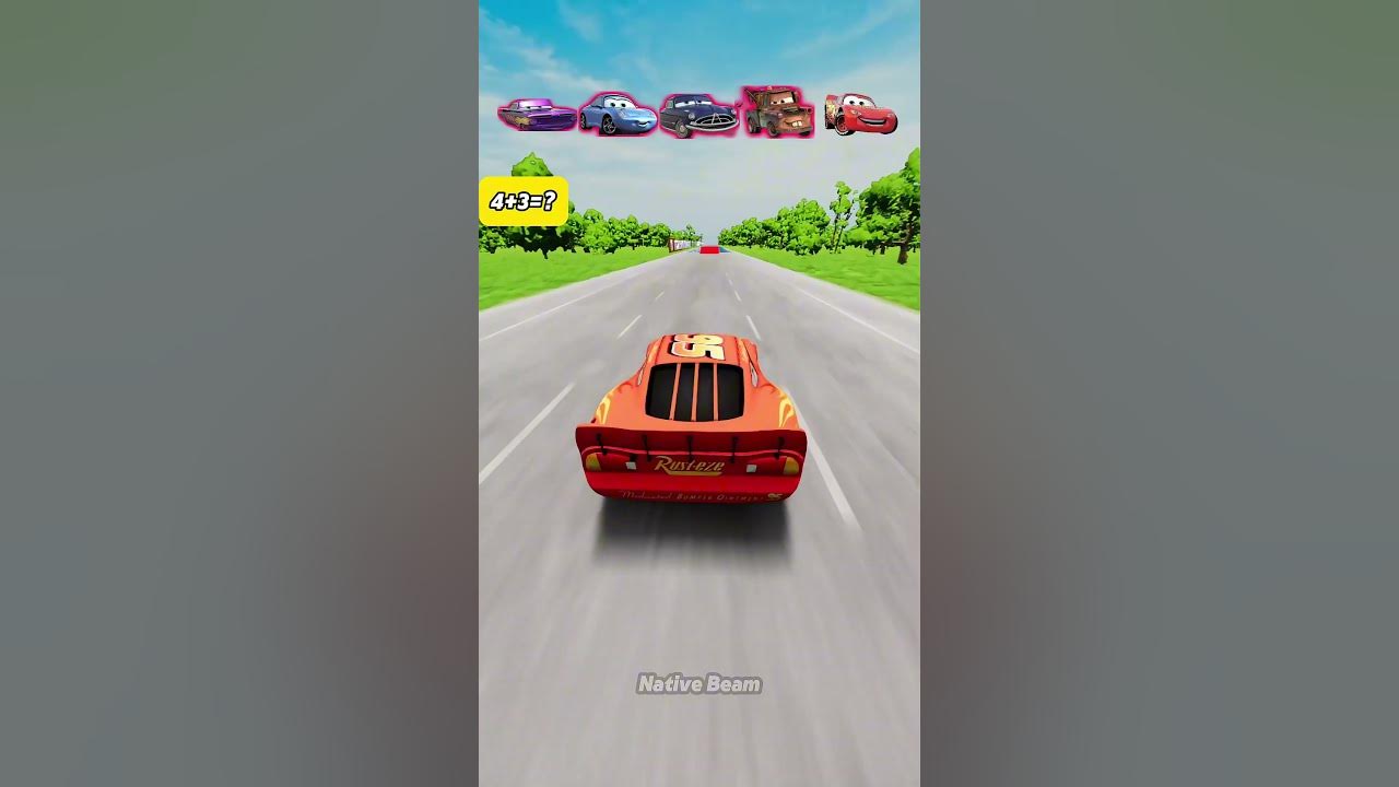⚡McQueen vs Mater vs Sally vs Doc Hudson vs Ramone #cars #beamingdrive