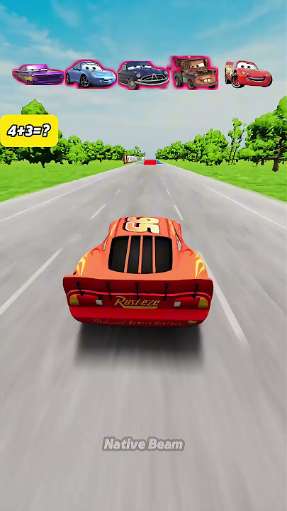 ⚡McQueen vs Mater vs Sally vs Doc Hudson vs Ramone #cars #beamingdrive