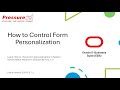 How to Control Form Personalization | Oracle EBS R12