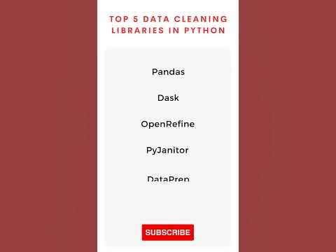 Top 5 Data Cleaning Libraries in Python #Shorts - YouTube