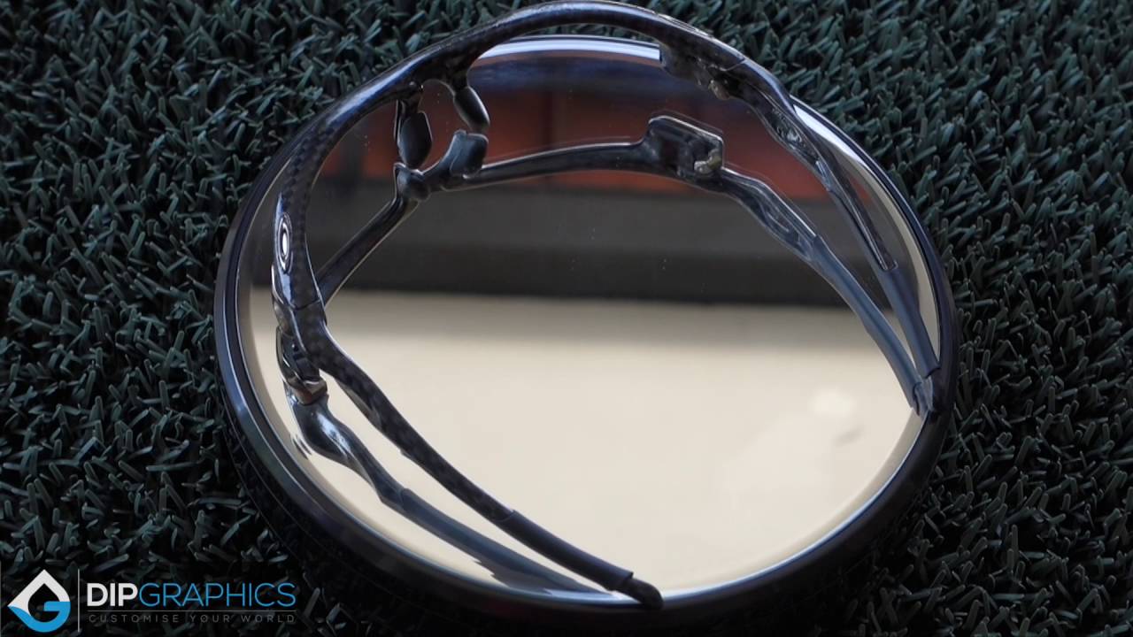 Watch how We Hydrodip an Oakley Straight Jacket Sunglass in CARBON FIBER!