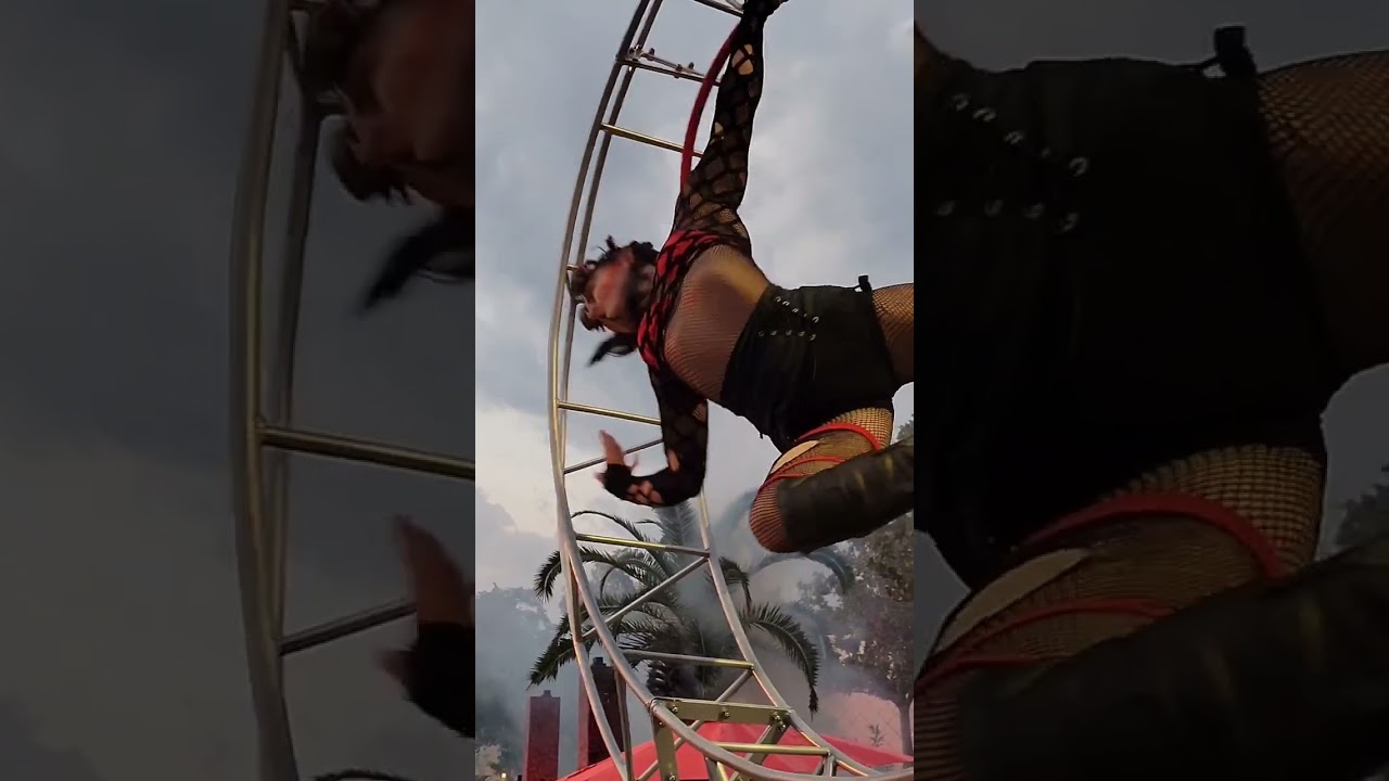 Howl-O-Scream Aerial Performer #shorts