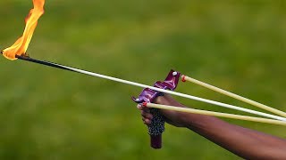 How to Make a Slingbow That Shoots 300km/h Flaming Arrows!