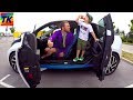 I'm Driving in My Car Song | Tim & Dad Ride on BMWi3 Electric Car with TimKo Kid