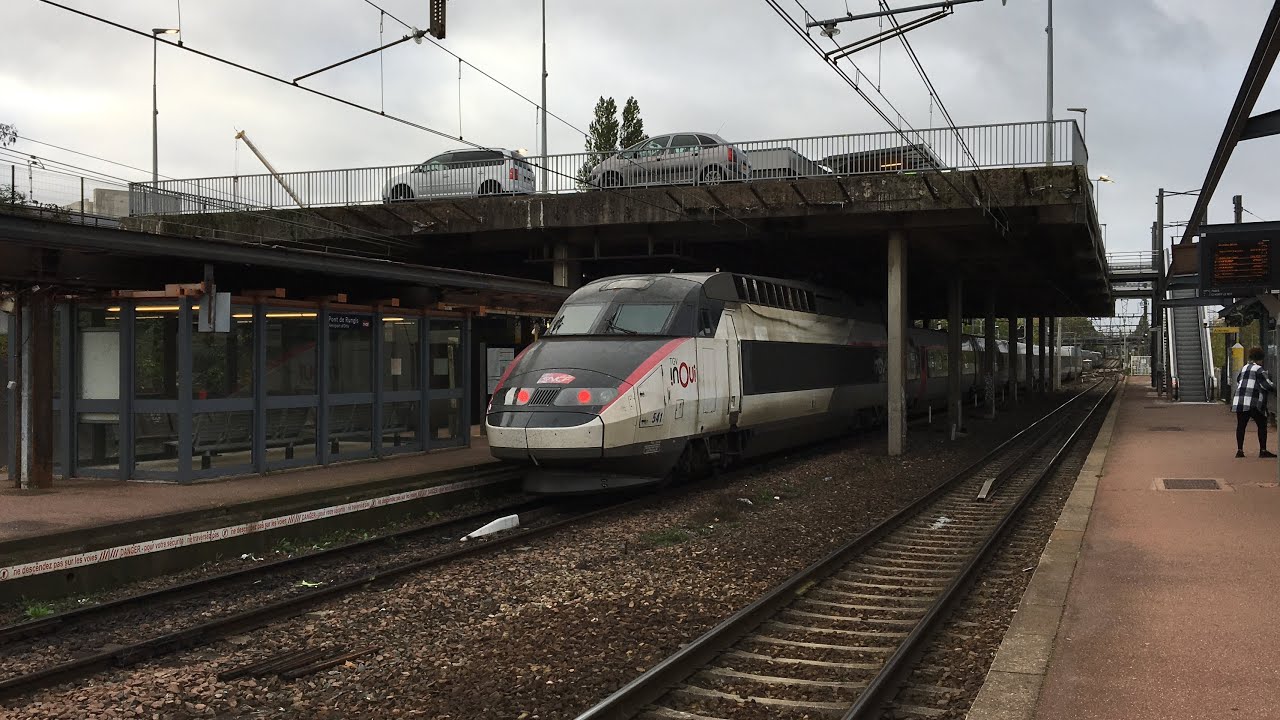 Passage TGV sur la Voie Z en gare de ThiaisOrlyPontDeRungis YouTube