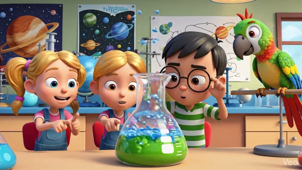 Fun Science Experiment for Kids 🧪 | Learning Science with a Talking Parrot