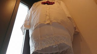 【ライブカメラ】風ブラウスとスリップ Blouse and slip fluttering in the wind