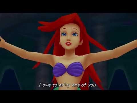 Kingdom Hearts 2 HD Final Mix (All Little Mermaid Songs aka Musicals) 60FPS 1080P