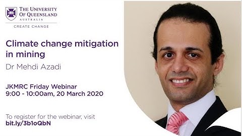 Dr Mehdi Azadi - Climate Change and Mining