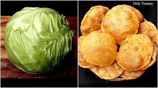 My favourite Kachori Recipe | Cabbage Kachori Recipe | Only Yummy