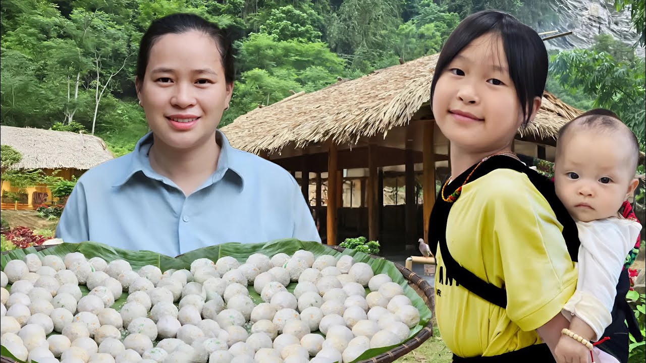 Harvest Giant Taro To Make Cakes - Delicious Meal With Workers - Ly Thi Ca