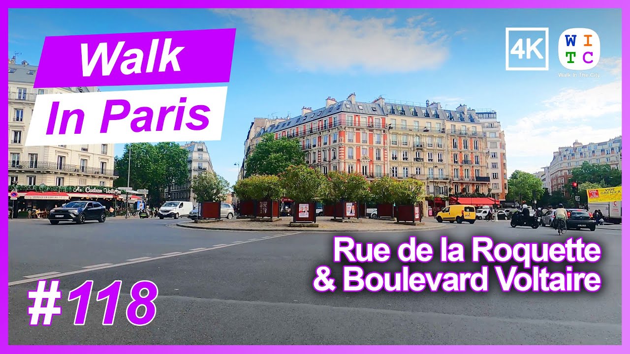 Rue de la Roquette & Boulevard Voltaire, Paris, France Paris walk