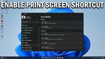 How To Enable Print Screen Shortcut for Snipping Tool in Windows 11 - Easy Fix