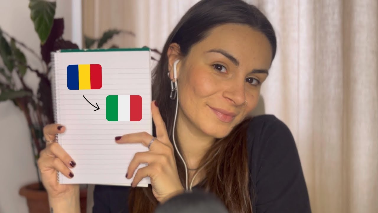 ASMR în romană, Învață limba italiană în Șoapte cu mine 🇷🇴🇮🇹 Whispering