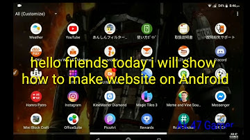 How to Make website on Android with proff.#Simdif