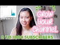 How to Start and Grow Your YouTube Channel (from 0 to 1000 subscribers) | 15 tips for faster growth