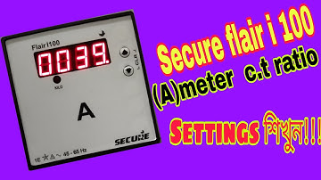 How to c.t ratio set of secure flair i 100|secure flair I100|Secure flair I100 user Manuel