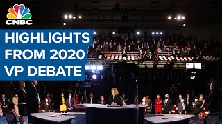 Here are the highlights from the 2020 Vice Presidential Debate