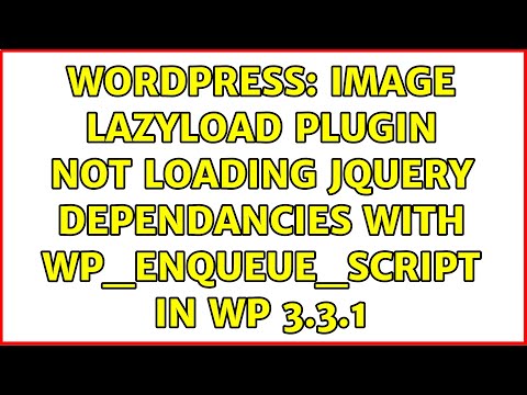 Wordpress: Image LazyLoad