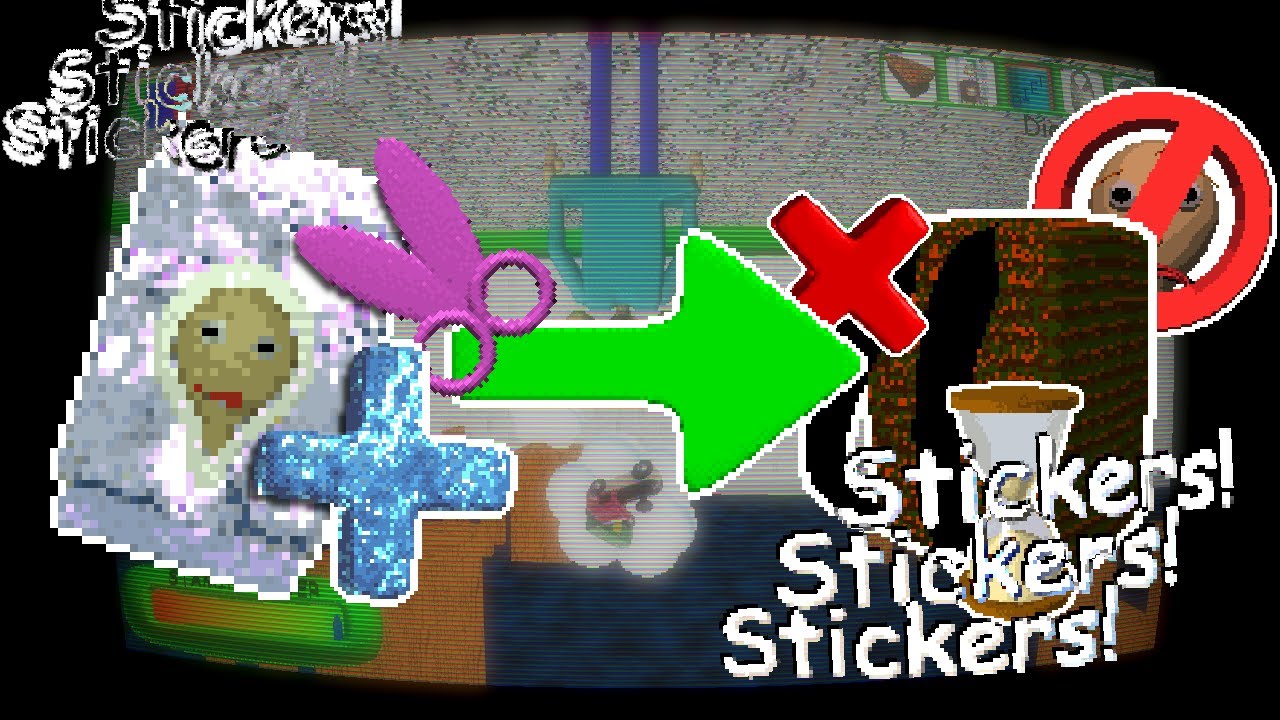 The NEW Baldi's Basics Update is SO FUN! (stickers!) - YouTube