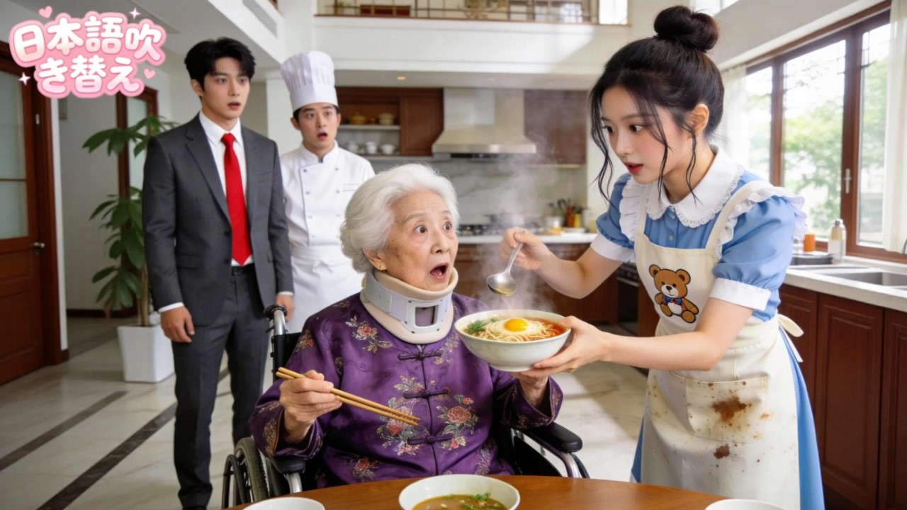 Even 1000 cooks couldn't cure the CEO's grandmother's illness. However, she miraculously recovered after eating the girl's cup of noodles! Love has begun! #ショートドラマ #短編ドラマ #drama #ceo