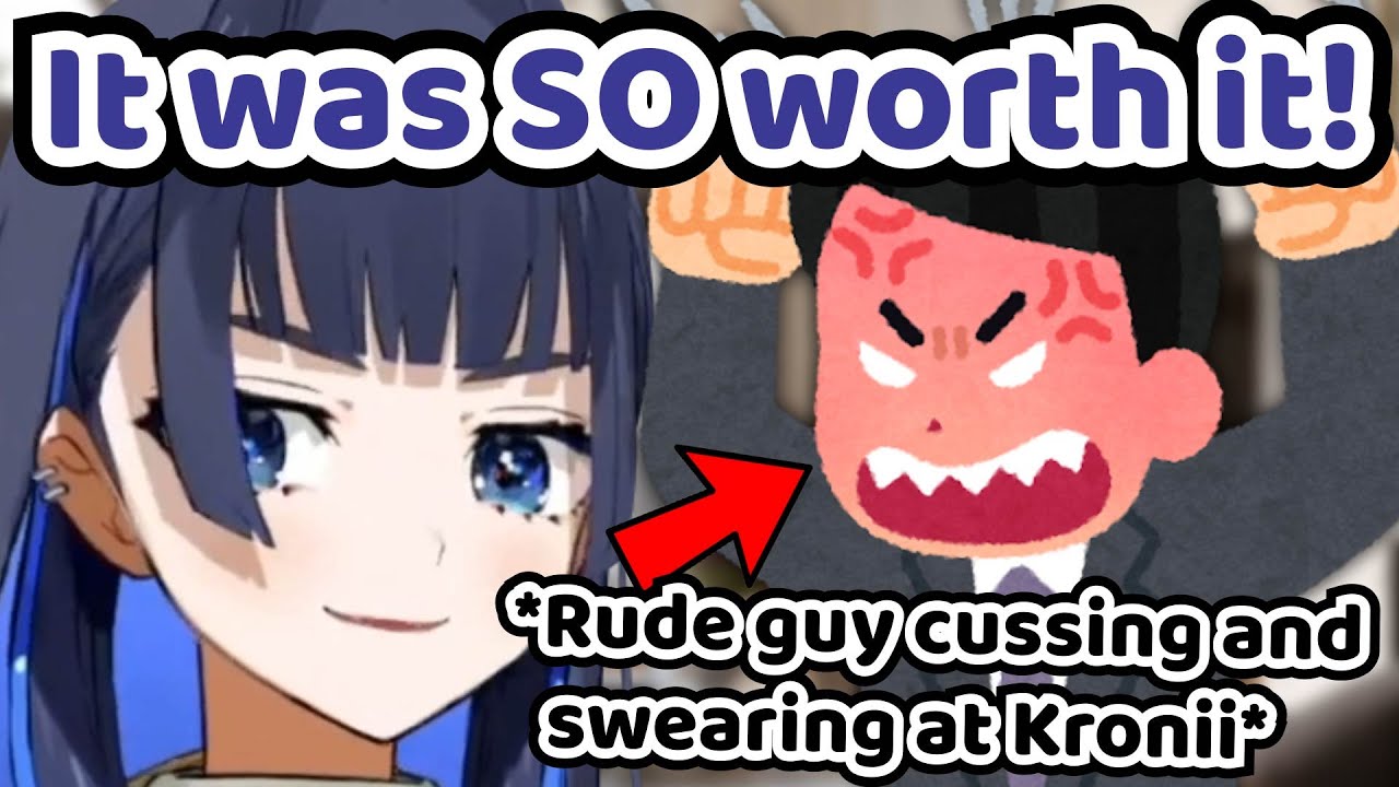 Kronii Straight Up HUMBLED This Rude Guy That Kept Bothering Her IRL