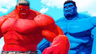 HULK SMASH | Red Hulk vs Blue Hulk - What If