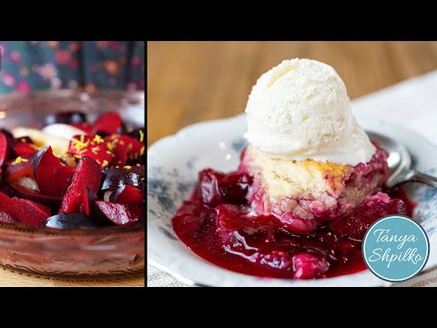 Фруктовый Коблер со Сливами и Нектаринами (можно с любыми фруктами!) | Plum & Nectarine Cobbler