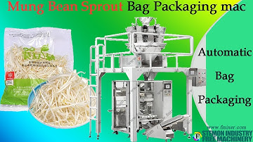 Mung Bean Sprout bag packaging machine by automatic multi-head weighing with vertical pouch packing