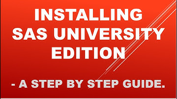 Installing SAS University Edition - a step by step guide.