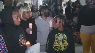 Family calls for justice in son's murder at South LA gas station.