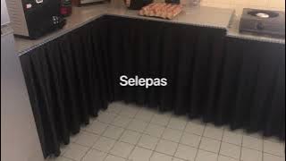 Tabir/langsir kabinet dapur (velco tape) Shopee - Review