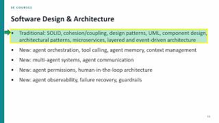 SDA Lecture 2: Agentic AI in Software Engineering – Part 2 | SDA: What's New and Why It Matters