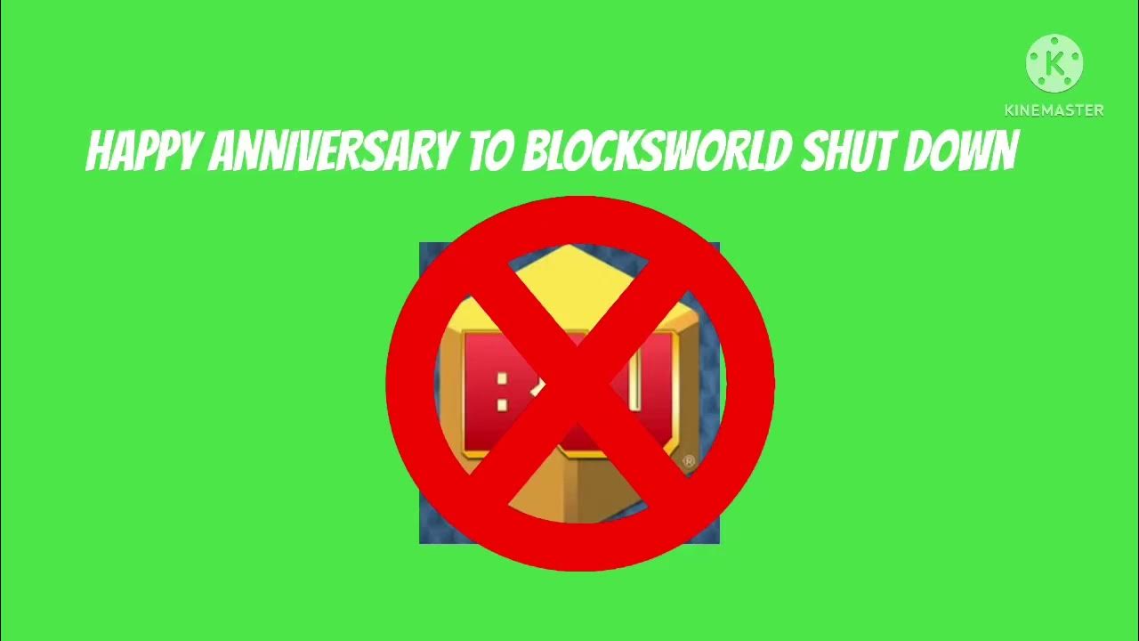 Happy Anniversary to BLOCKSWORLD shut down YouTube
