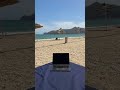 Just another day building the future.  There are few better places to work than at the beach, with s