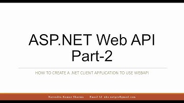 ASP.NET Web API - 2 : Create a .NET Client Application to consume ASP.NET Web API